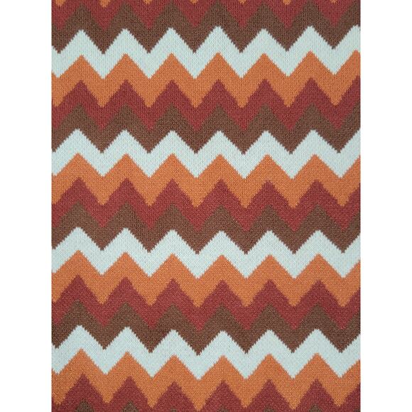 NWT Unique Vintage Retro Boho‎ Multi Brown Chevron Cardigan Sweater Womens XS/2 - Picture 3 of 9